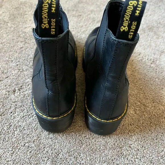 Dr. Martens Women's 9 Rometty Wyoming Leather Platform Chelsea Boots