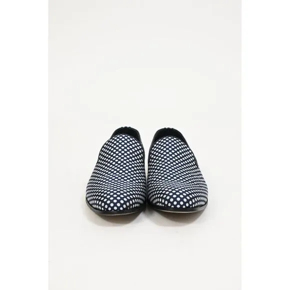 Dsquared2 Polka Dot Loafers in Navy Blue Cotton