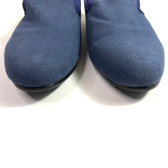 Duke &amp; Dexter Blue Canvas Loafers Size 9