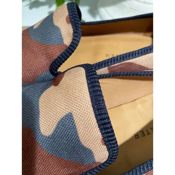 Duke Dexter Camo Loafers Size 8 Handmade In England Canvas Men’s