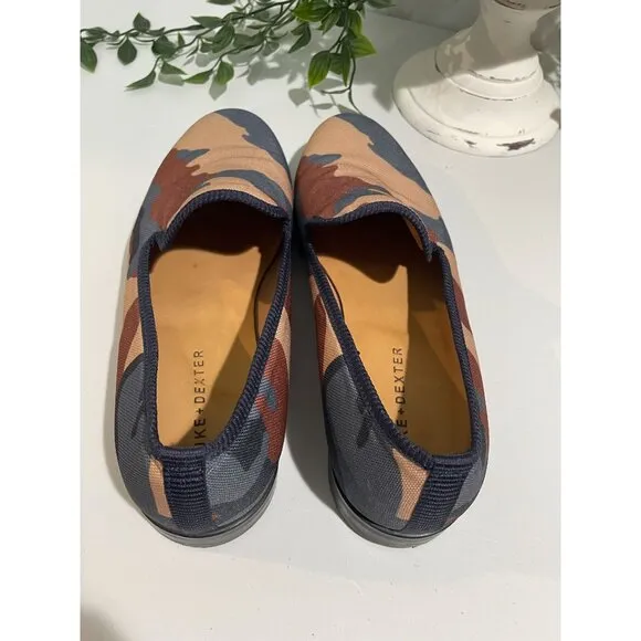 Duke Dexter Camo Loafers Size 8 Handmade In England Canvas Men’s
