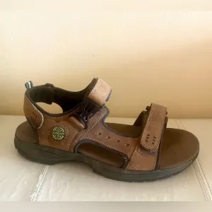 Dunham Brown Leather Sandals size 11