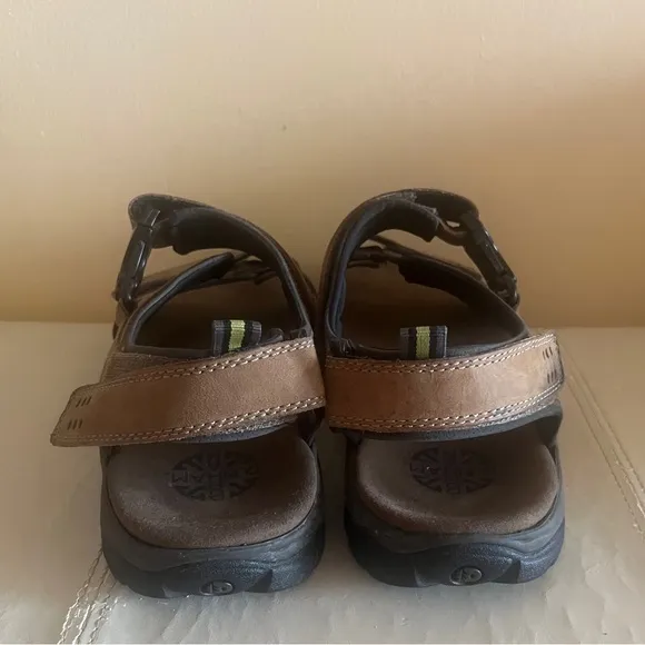 Dunham Brown Leather Sandals size 11
