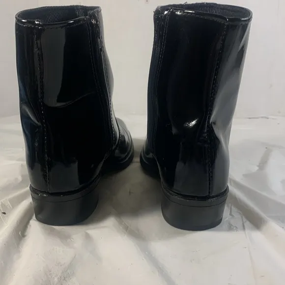 Durango Women’s Black  Patent Leather Western Chic Side Zip Y2K Ankle Boots