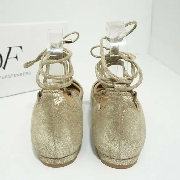 DVF Diane Von Furstenberg Paris Women's Shoes Gold