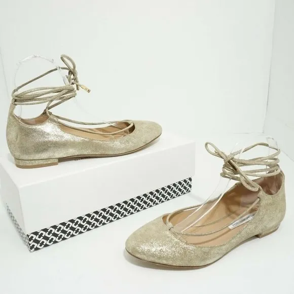 DVF Diane Von Furstenberg Paris Women's Shoes Gold