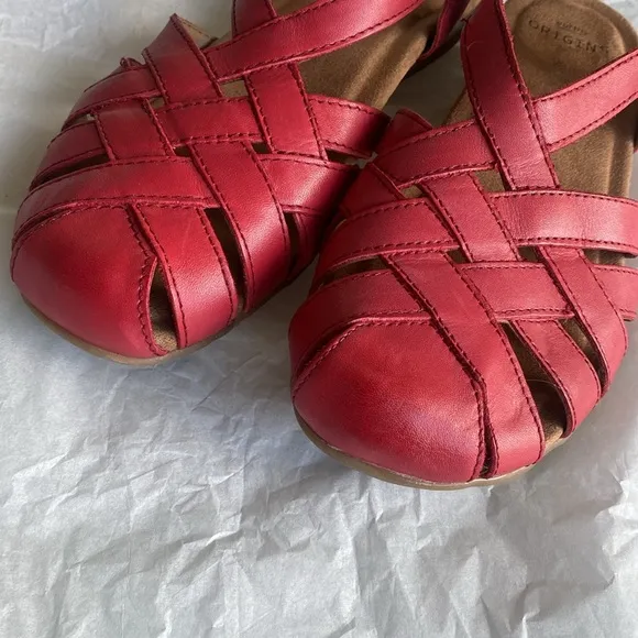 Earth Origins Leather Fisherman Berri Sandals Size9