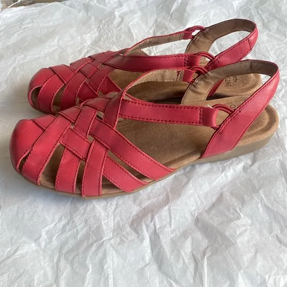 Earth Origins Leather Fisherman Berri Sandals Size9