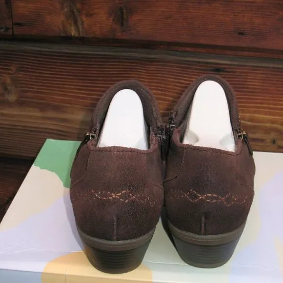 Earth Origins Brown Suede Booties