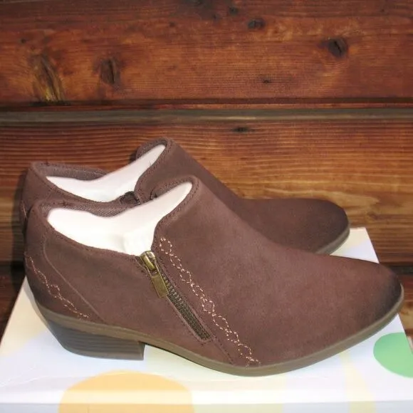 Earth Origins Brown Suede Booties