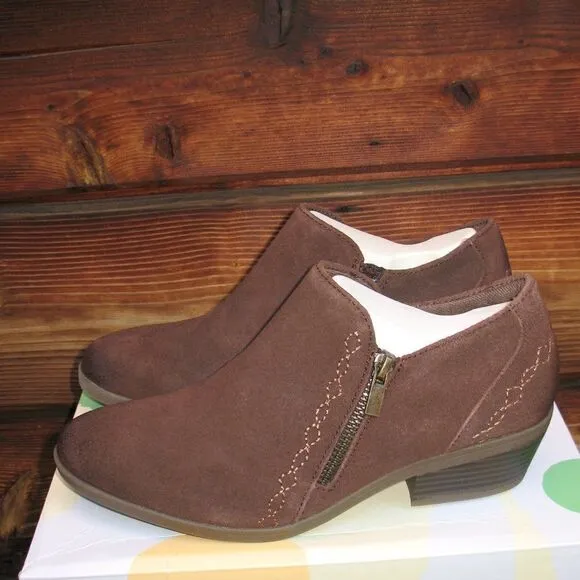 Earth Origins Brown Suede Booties