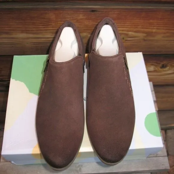 Earth Origins Brown Suede Booties