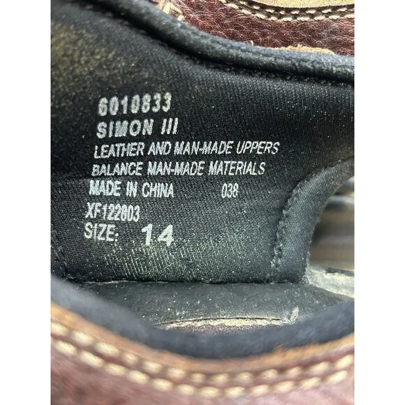 Earth Spirit Fisherman Simon III Sandals Brown Mens 14 Style# 6010833 Leather