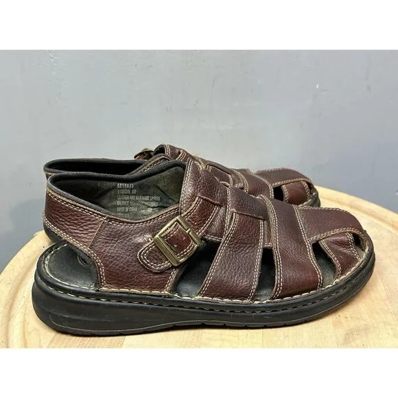 Earth Spirit Fisherman Simon III Sandals Brown Mens 14 Style# 6010833 Leather