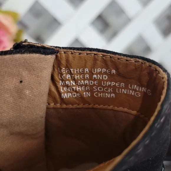 Earthies Brown Sintra Rock Leather Dual Side Zip Studded Ankle Boots Size 7