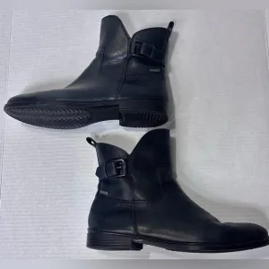 Ecco Chelsea black leather boots size 9