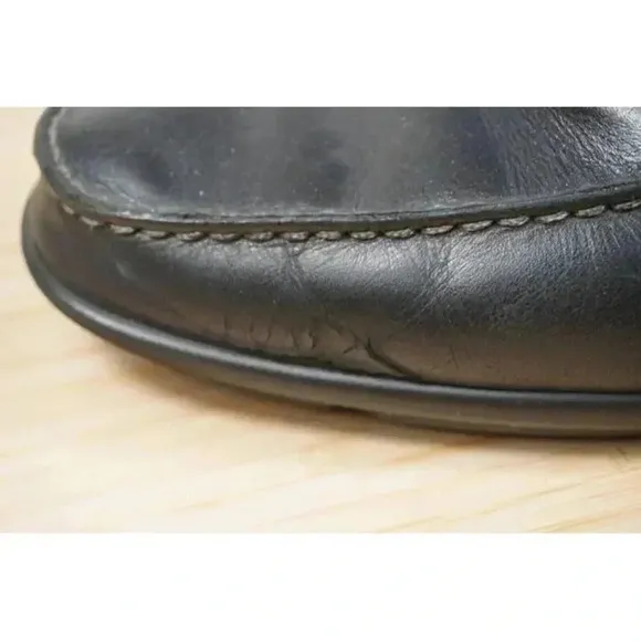 ECCO Classic Men's Shoes Moc 2.0 Loafers Black Leather Size 42 Extra Width
