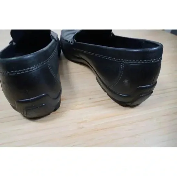 ECCO Classic Men's Shoes Moc 2.0 Loafers Black Leather Size 42 Extra Width