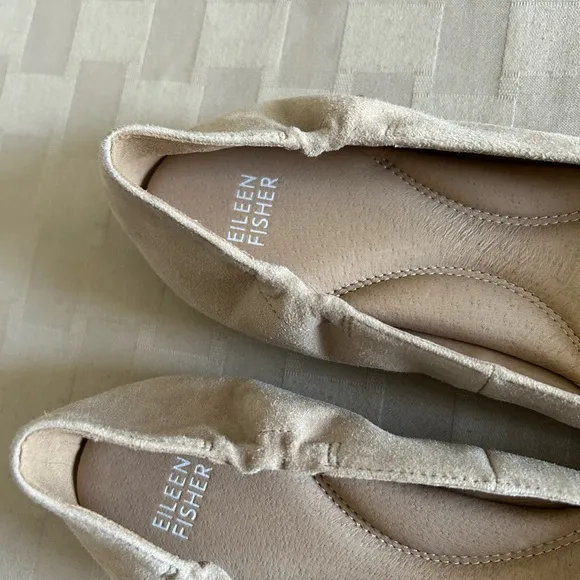 Eileen Fisher Fosse Suede Ballet Flats