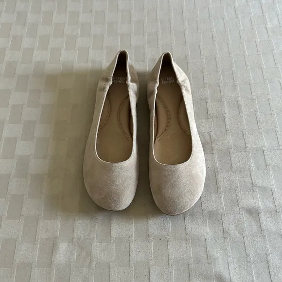 Eileen Fisher Fosse Suede Ballet Flats