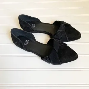 Eileen Fisher Fuller Black Suede D’Orsay Flats