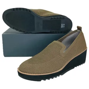 Eileen Fisher Lindy Olive Green Womens Loafers Size 6.5M