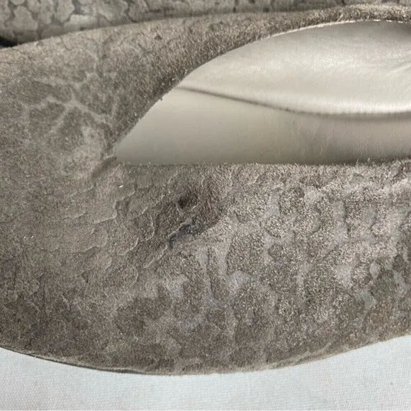 Eileen Fisher Patch Leopard Print Suede Ballet Flats