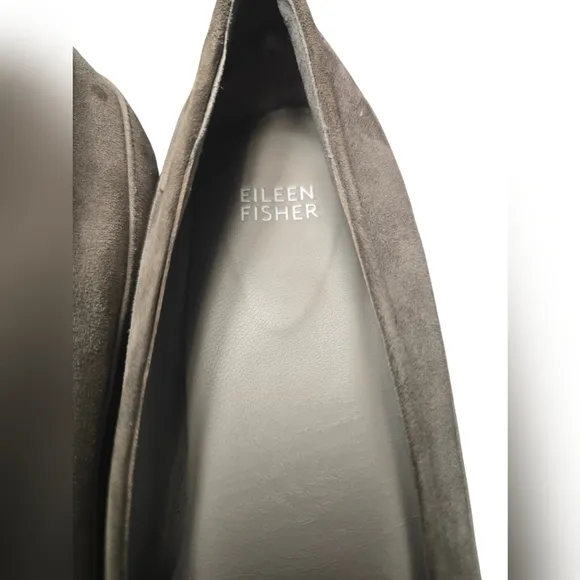 Eileen Fisher Suede Women's Pointy Tan Loafers Sz. 8.5