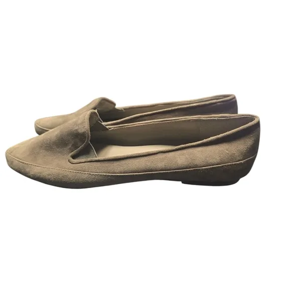 Eileen Fisher Suede Women's Pointy Tan Loafers Sz. 8.5