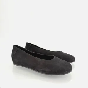 Eileen Fisher Womens Una Hidden Wedge Ballet Flats Size 7 Black Suede Round Toe
