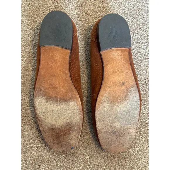 EL BOYERO suede shoes 7 Women Leather Suede Loafers Flats