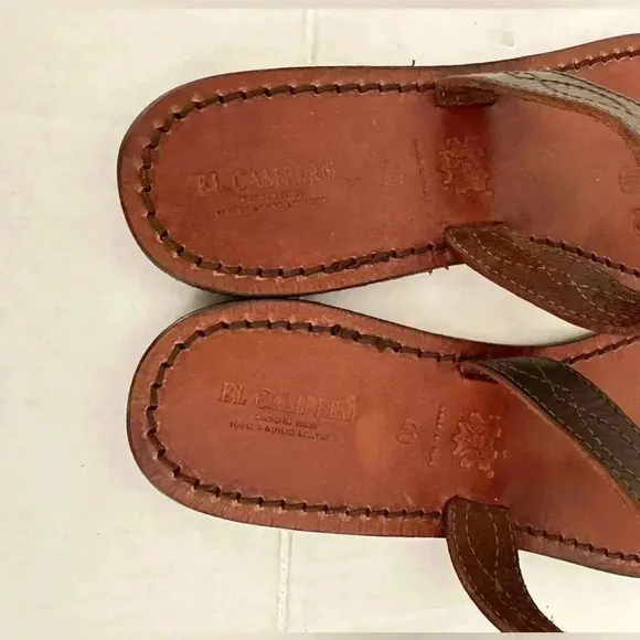 El Campero Brown Leather Sandals Size 40 ( size 9 (US)