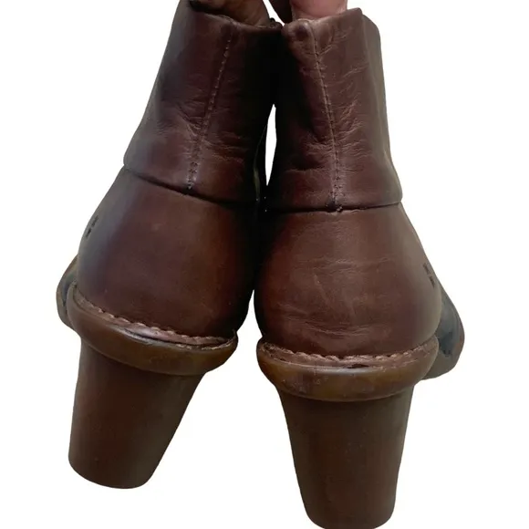 El Naturalista Ankle Boots leather two tone sz 41 -10 US