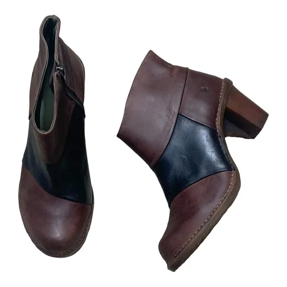 El Naturalista Ankle Boots leather two tone sz 41 -10 US