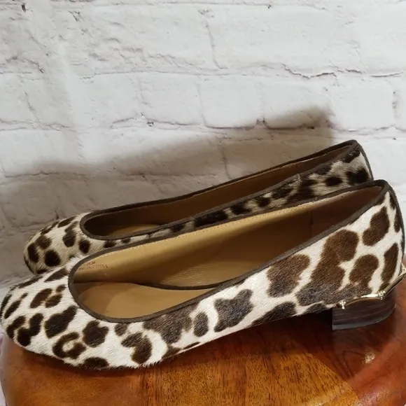 Elaine Turner Lexie Genuine Calf Hair Low Flats
