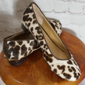 Elaine Turner Lexie Genuine Calf Hair Low Flats