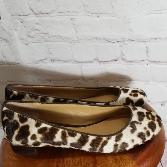 Elaine Turner Lexie Genuine Calf Hair Low Flats