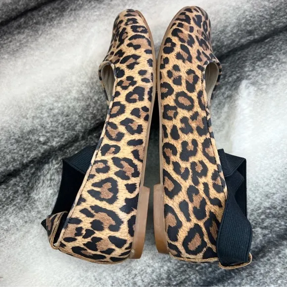 Elephantito Melissa Leopard Print Suede Flats