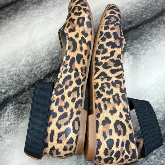 Elephantito Melissa Leopard Print Suede Flats