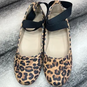 Elephantito Melissa Leopard Print Suede Flats