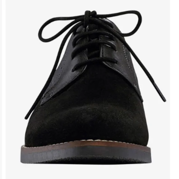 ELLOS leather/suede lace up oxford flats 10