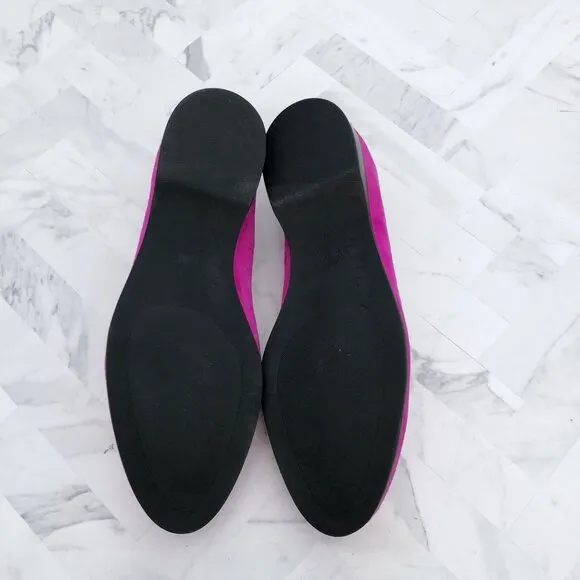 EMBASSY LONDON Magenta Suede Flats Size EU= 39/ US= 8