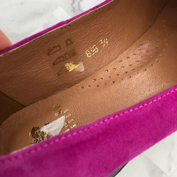 EMBASSY LONDON Magenta Suede Flats Size EU= 39/ US= 8