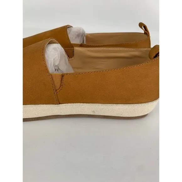 English Laundry Wynne Leather Slip On Loafers Mens 10.5 Cognac Brown ELS2004 New