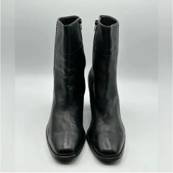 Etienne Aigner Dazzle Zip Up Boots Leather Uppers Size 11