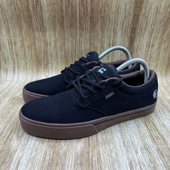Etnies Jameson 2 ECO Men's Size 8 Skateboarding Shoes Black‎ Brown Sneakers Low