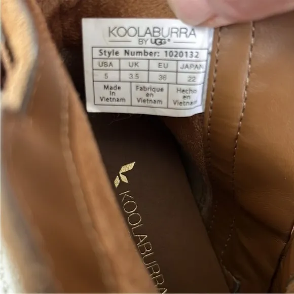EUC Koolaburra By UGG Gordana Leather Ankle Boots Women’s Size 5
