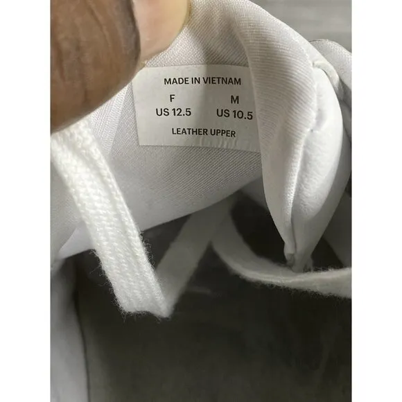 Everlane Mens‎ Court White Low Top Sneakers Lace Up Size 10.5