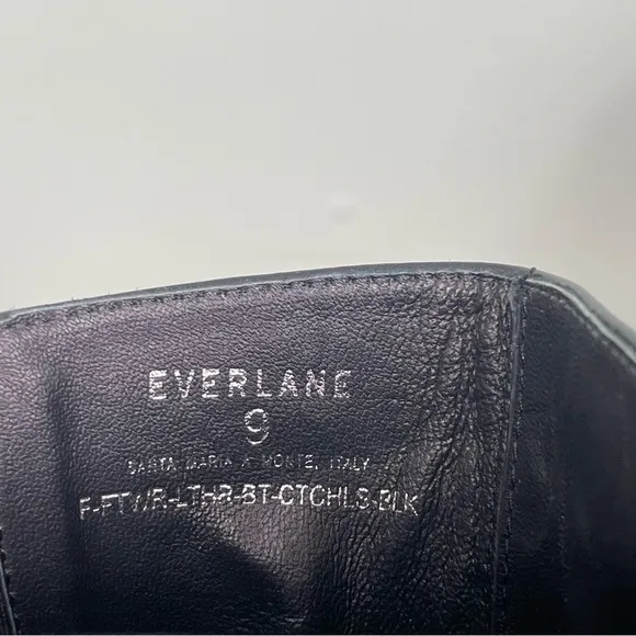 Everlane The City Chelsea Boots in Black Size 9 NEW Leather