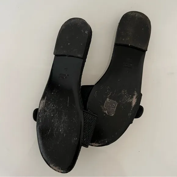 Fabrizio Viti Raffia Leather Daisy Flower Slide Sandals 38